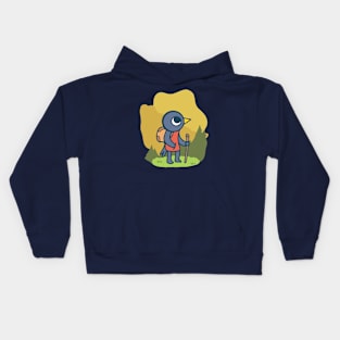 Hiking Bird Kids Hoodie